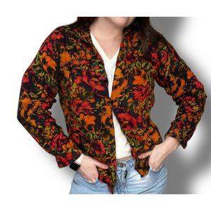 Vintage Fall Button Up Shirt Size Small by Cross Towne
